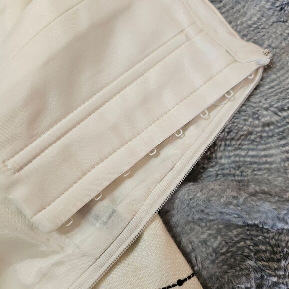 Carmen Marc Valvo Strapless Black and White Dress With Rhinestones - Picture 6 of 7